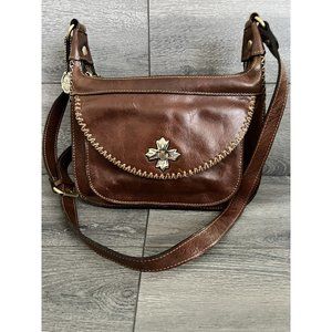 Patricia Nash Sophia Hobo Crossbody bag vintage cognac bag